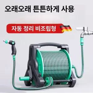 자동 호스릴카트 이동식 호스릴 바퀴 바퀴달린 호수감기 롤러 베란다 50m