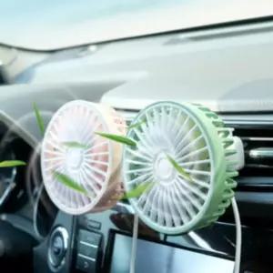 차량용선풍기 차량용 송풍구 리예 선풍기 USB LED 차량선풍기