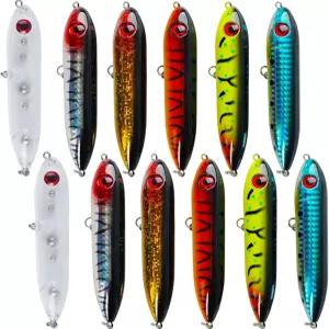 BIJKHSISN 12Pcs/24Pcs 메기 덜컹거리는 줄 플로팅 루어 톱워터 부표 미끼 색상