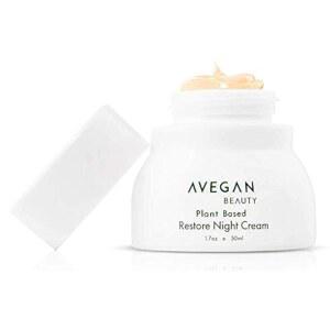 Ecco Bella Plant Based Restore 나이트 크림 - 탄탄하고 젊은 피부를 위한 비타민 C, E 및 카모마일 오일이 함유된 안티에이징 페이스 얼굴용 모이스처라이저