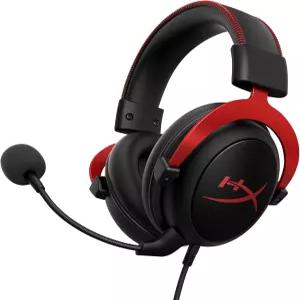HyperX Cloud II 게이밍 헤드셋 - 7.1 서라운드 사운드 메모리 폼 이어 패드 내구성 있는 알루미늄 프레임