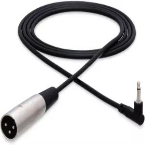 Hosa XVM-305M XLR 남성에서 직각으로 3.5mm TS 케이블 - 5피트