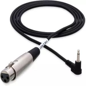 Hosa XVM-305F 5피트 직각 1/8인치 TS에서 XLR 여성 케이블