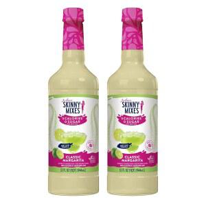 Jordan's Skinny Mixes 무설탕 마가리타 믹스, 음료용 가향 칵테일 믹서, 및 칵테일을 위한 신선한 라임 음료 맛, 저칼로리, 글루텐 프리, 케토 친화적, 916.4