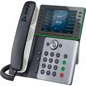 폴리 엣지 E550 IP 폰 - 유선 NFC Wi-Fi 블루투스 데스크톱 VoIP IEEE 802.11a/b/g/n 네트워크 2개(RJ-45)