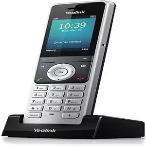 Yealink W56H 무선 DECT IP 전화기 베이스 스테이션 미포함 2.4인치 컬러 디스플레이. 10/100 이더넷
