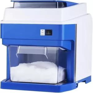 COMOAEW 스 크러셔 상업용 셰이버 어 아워 전기 스노우 콘 메이커 박스 테이블탑 빙수 기계 가정 레스토랑