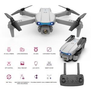 K3 E99 Pro RC 드론 전문 Quadcopter WiFi FPV 미니 헬리콥터 듀얼 카메라 원격 제어 어린이 장난감 선물