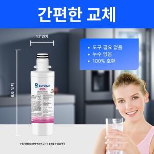 LT1000PC 냉장고 물 필터 교체용 for LG ADQ747935 MDJ64844601 호환 LFXS26973S 정수 카트리지 3개입