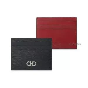 페라가모 MUST IT_남성 더블 간치니 장식 카드지갑 66 A302 NERO RED 0698914 2