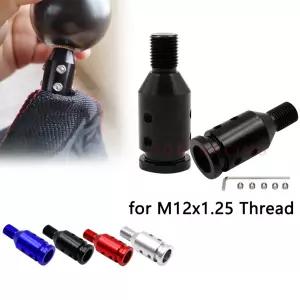 스크류 렌치가 기어 스틱 시프트 커넥터 M12x1.25 용 알루미늄 합금 범용 자동차 기어 시프트 노브 어댑터