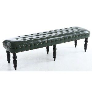 벤치형 소파 가죽 50x30x40cm 문의 색상 엔틱 등받이 매장 긴의자