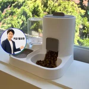쌍문상회 지금 필요한 급식기 밥그릇 반자동 급수기 강아 물통 애견 사료통 애견급수기 대용량 고양이 식기 물그릇