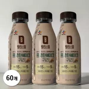 CJ제일제당 밸런스밀 프로틴 쉐이크 귀리 20개 3박스
