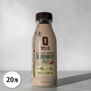 CJ제일제당 밸런스밀 프로틴 쉐이크 귀리 20개 1박스