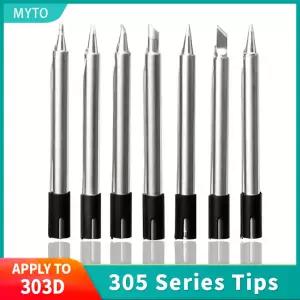 MYTO 305 납땜 인두 팁 빠른 범용 드래그 납땜 고전력 120W 303D 납땜 스테이션 B C D K 납땜 헤드