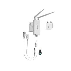 VONETS 인더스트리얼 4GHZ WIFI 브리지 이더넷 무선 중계기 미니 라우터 핫스팟 익스텐더 신호 부스터 USB DC 전원 DVR용 RJ45 포트 2개 IP 카메라 PLC PS3 네트워크 장치 VAP11S