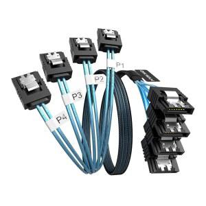OIKWAN SATA III 케이블 4PCS SET 6GB 7핀 플렉시블 비트코인 컴퓨터 서버 CD DVD 드라이브용 스트레이트 데이터 교체용 RAID HDD SSD 3FT