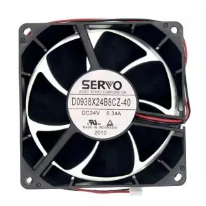 D0938X24B8CZ-40 Cooling Fan 2-Wire DC24V 0.34A 92x92×38mm