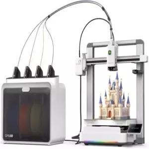 크리알리티 SPARKX I7 콤보 3D 프린터 멀티 컬러 CFS 라이트 AI 포토-3D 프린팅 500mm/s 고속 자동 레벨링 RGB 95% 사전 조립 i7 Color Combo