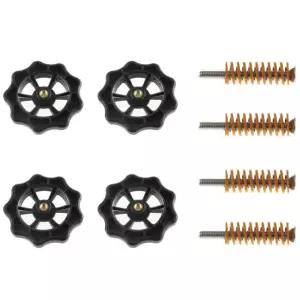 DGZI 4PCS 50mm 업그레이드된 핸드 트위스트 레벨링 너트 + 핫 베드 스프링 크리얼리티 3D 프린터용 M4X40mm 나사 CR-10S CR-X CR-20 Ender-3