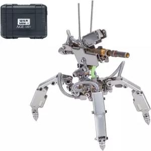 MINI-1 스팀펑크 기계식 미래 메카닉 전쟁 기계 모델 키트 200+PCS 3D 금속 퍼즐 DIY 조립 공예 산업용 책상 장식 수집품