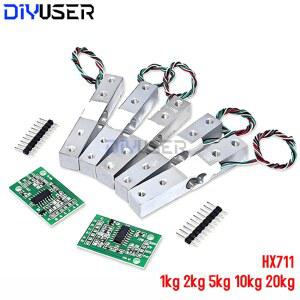 PM센서 DIYUSER 로드셀 1KG 2KG 5KG 10KG AD 무게 알루미늄 측정 모듈 HX711 합금 센서 전자 20KG 압력 저울