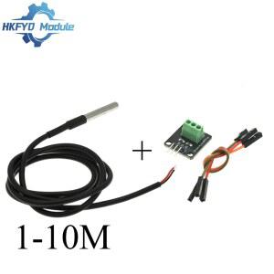 PM센서 방수 DS18B20 온도 센서 모듈 키트 스틸 110M 케이블 프로브