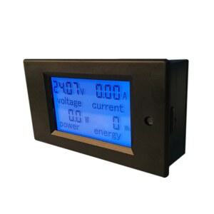 검침기 PZEM031 차량용 12V 100V 20A 4 테스터 와트 IN1 미터 태양 전압계 KWH 에너지 디지털 암페어 전압 표시기 LCD
