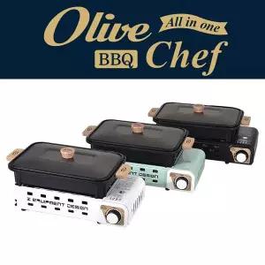 제드 캠핑 가스버너 올리브 BBQ 올인원 미들 구이바다 민트 MNS