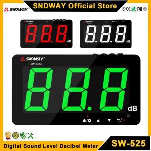 데시벨측정기 SNDWAY SW525 사운드 레벨 미터 벽걸이 형 DB 데시벨 소음 디지털 감지기 30130DB