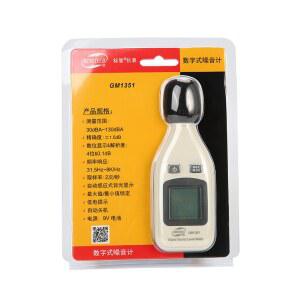데시벨측정기 정확도 데시벨 모니터 테스터, LCD 디지털 사운드 배터리 30130DBA, 레벨 계량기 소음 , GM1351