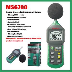 데시벨측정기 MASTECH 디지털 사운드 레벨 계량기 환경 소음 계량기, 측정기, 데시벨 동적 MS6700, MS6708, 50DB, MS6701, 휴대용