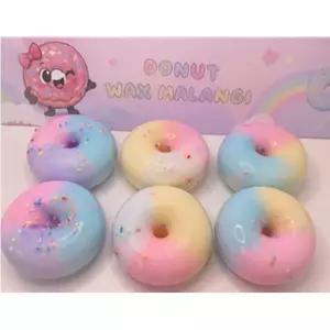 도넛 왁스 말랑이 1개 도넛 왁스 뿌시기 도너츠스퀴시 도너츠슬랑이 도너츠주물럭 도너츠발스트레스볼