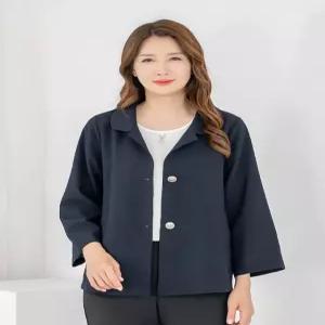 [모슬린]엄마옷 자켓 정장 카라 A라인 605FGH161 마담중년여성빅사이즈50대60대