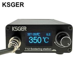 KSGER T12 STM32 V3.1S 납땜 스테이션 OLED 용접 철 도구 전기 팁 자동 수면 1.3 인치 AC100-260V 75W 빠른