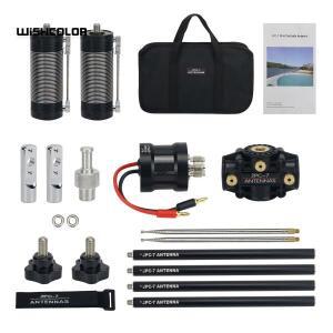 Wishcolor JPC-7 멀티밴드 안테나, 휴대용 단파 안테나, 운반 가방 포함, 야외용