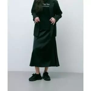 브랜드정품 솔트앤초콜릿 SALT AND CHOCOLATE 새틴 머메이드 스커트 블랙 4W231Z004 170244