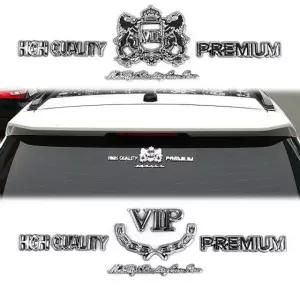 VIP 럭셔리 엠블럼 튜닝 스티커 본네트 레터링 이니셜 Slr18WSf