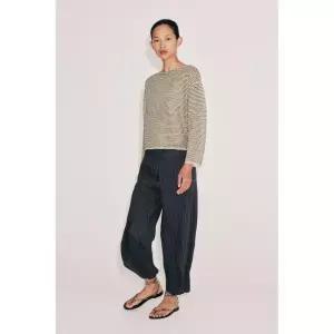 ZARA ZW 컬렉션 스트라이프 파레오 팬츠 - 네이비 4043/052/401