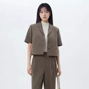 백화점판 LAP 랩 웰트 포켓 반팔 크랍 자켓(AS2WJ464) 304297