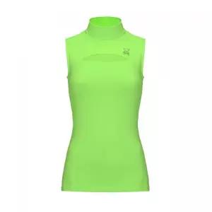 매장정품 CHUCUCHU C23M-TS020W프론트 메쉬 하프넥 탑 (Green)