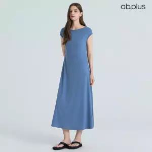 [ab.plus] 슬림핏 데일리 캡슬리브 롱 원피스 (LSA2MO32A)