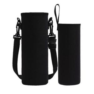 물병 가방 휴대용 절연 네오프렌 홀더 파우치 750ML/1000ML/1500ML 조절 가능 스트랩 여행용 보온병 커버