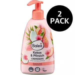 발레아 피치 코코넛 크림 핸드워시 500ml 2개 Balea Cremeseife Pfirsich Kokos