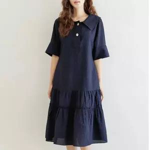 [데드라](88size)[THE BLACK] 레딘빅카라원피스 OPF3014