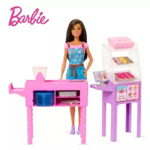 [BARBIE] 바비 커리어 파티시에 도넛샵 베이커리 플레이세트