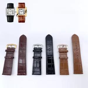 CARTIER 까르띠에 tank 스트랩 시계줄 호환 solo 소가죽