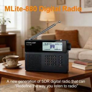 업데이트된 LITEMALADSP MLite-880 Malahit SDR 수신기 Malahiteam 정품 라이선스 DSP 라디오 디지털 단파