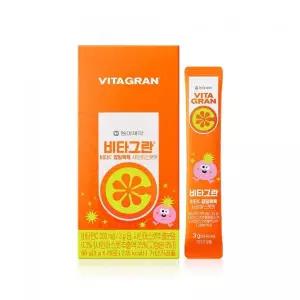 매장정품 VITA GRAN 비타그란 비타C 팝핑톡톡 샤인머스캣맛 20포X2박스
